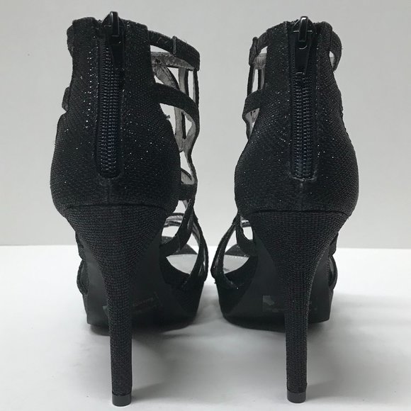 Report Rocko Caged Platform Evening Sandals - Picture 13 of 16